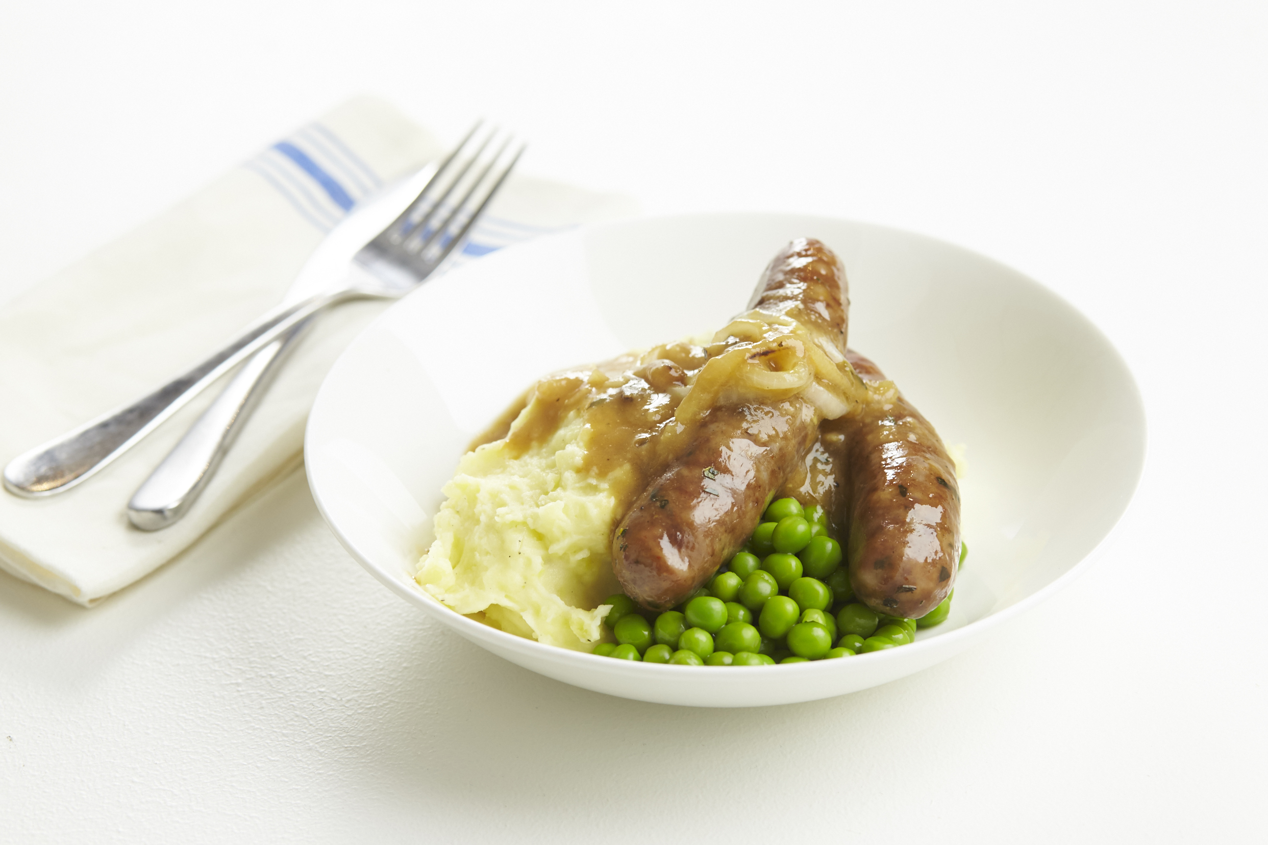 Oven Ready Sausages with Gravy & Mash • 18119 0274