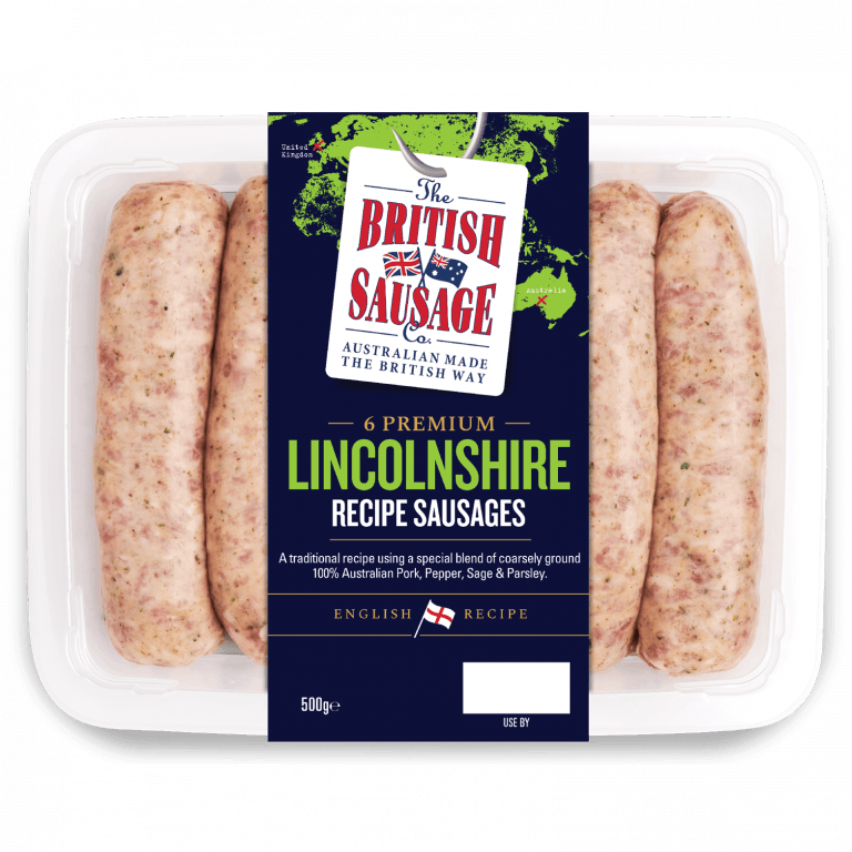 6 PREMIUM LINCOLNSHIRE RECIPE SAUSAGES • The British Sausage, Ham