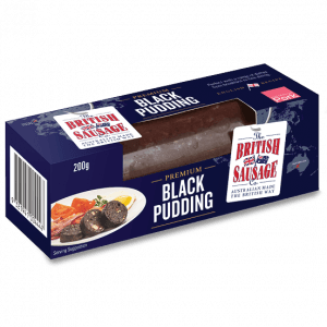 PREMIUM BLACK PUDDING &bull; BSC Black Pudding 200g Blue Label WEB 256x256px rgb4