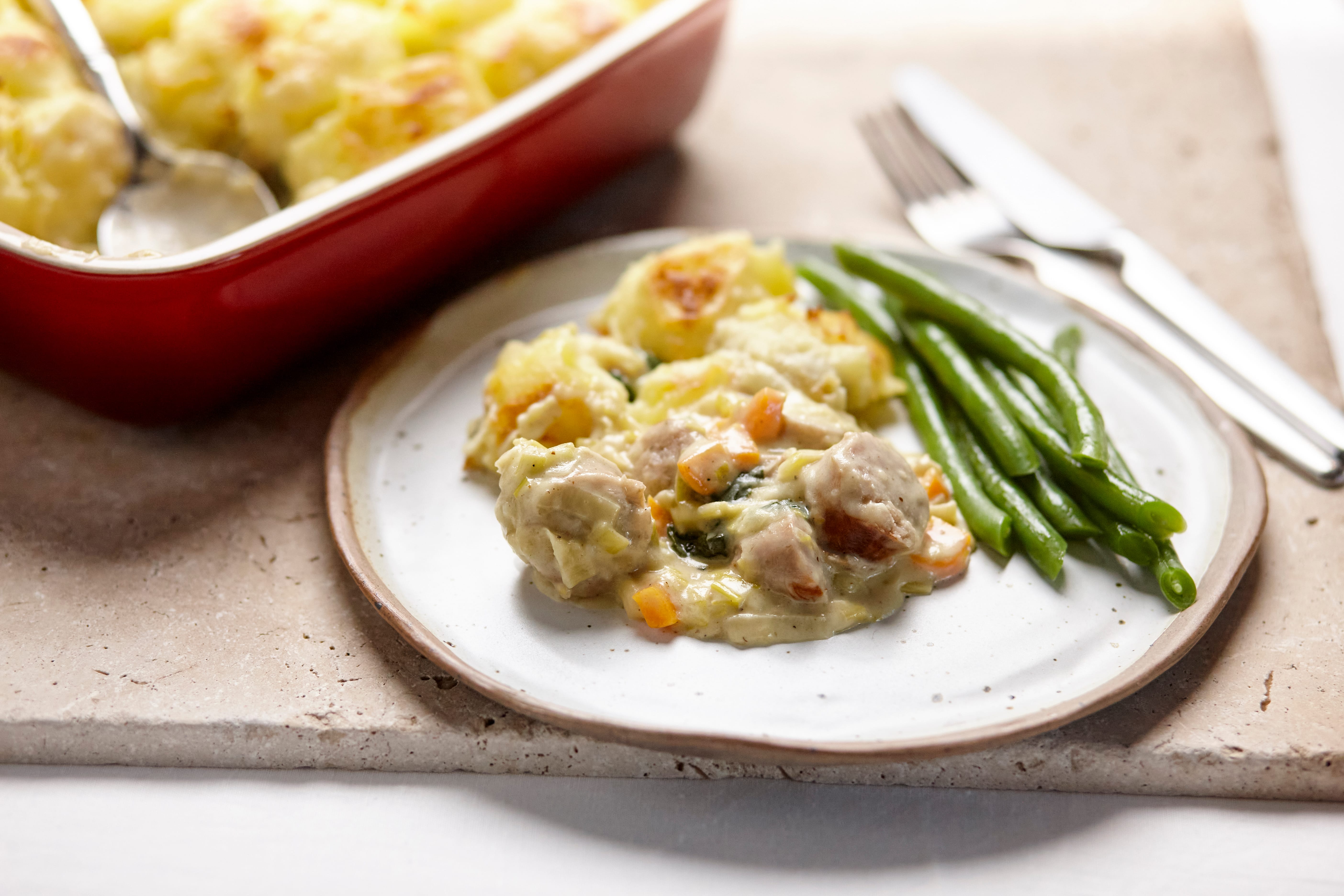 Recipes • 23016 0304 Sausage and mash pie