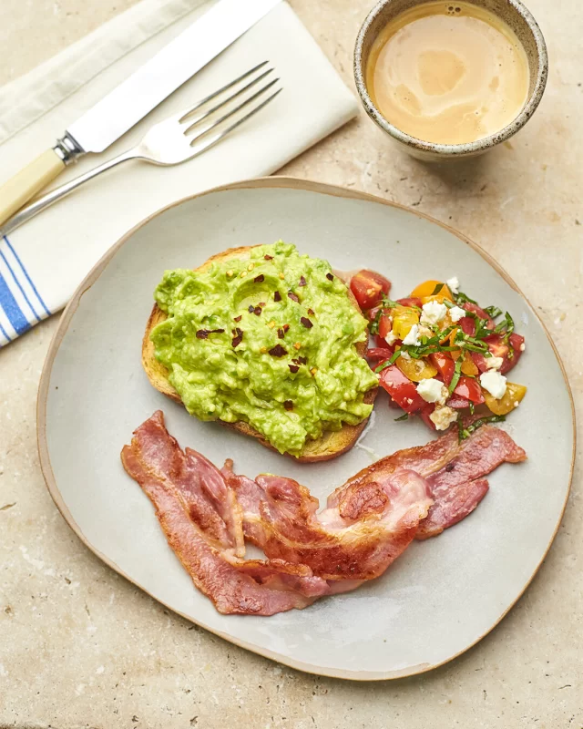 Ignore the avocado - we know you'd just prefer twice as much bacon! 🤣