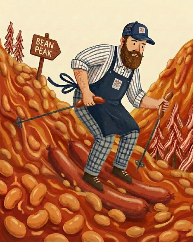 Now THIS is the kind of Winter Olympics we can get behind!Battling the cold weather with some beautiful sausages, raw cured bacon and baked beans - that's worthy of gold.Will you be watching the 2026 Winter Olympics? Or will you be indulging in our more delicious alternative?#winterolympics #bigbreakfast #britishsausages #bacon #bakedbeans