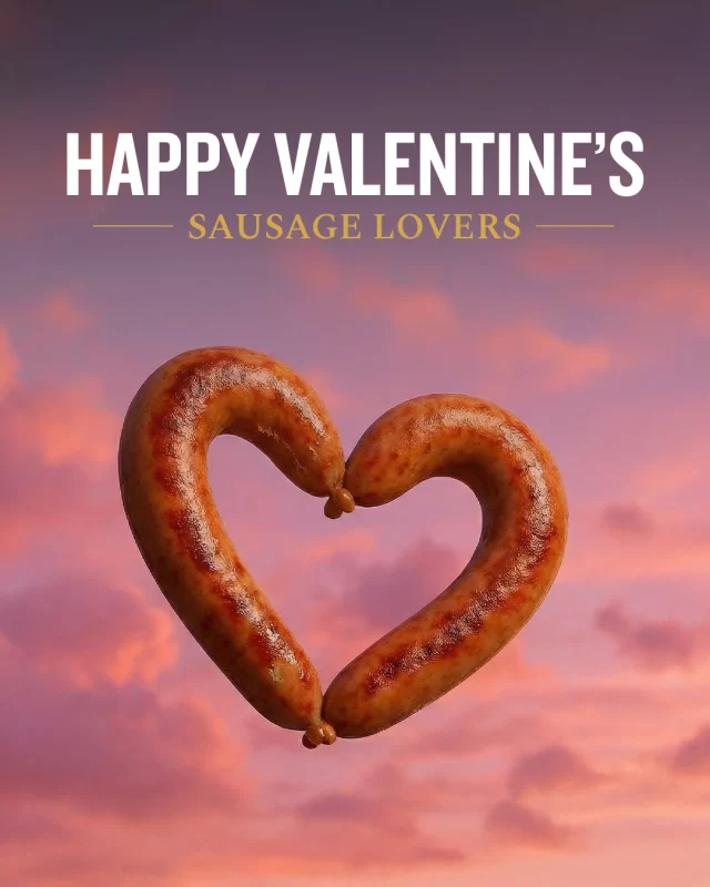 A day dedicated to what you love most. It must be about sausages... right? 💕#valentinesday #valentines #sausages