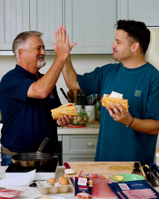 🥓 We were chuffed to be invited into the @australianpork kitchen to cook up a storm with Chef @warrenmendes and share more of our story.Our Founder, Mick Ferrero, also revealed the secret behind our butcher quality bacon - traditional curing methods, authentic British recipes, proper craftsmanship and quality Australian pork.Together, Warren and Mick built the ultimate BLT, finished with caramelised onion and a spicy kick. Swipe to see how it turned out!@australianpork #australianpork #tastelocal #australianbacon #blt #baconrecipes
