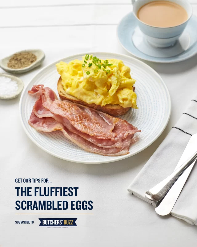 Scrambled eggs, done properly. 🍳
7 golden rules. No shortcuts. Same rule as good sausages and bacon; don’t skimp on quality, don’t rush the process & don’t overwork it. To find out our 7 golden rules to the fluffiest scrambled egg check out our latest edition of the The Butchers’ Buzz.
👉 Sign up via the link in bio.#scrambledegg #eggsforbreakfast #eggrecipes #breakfastrecipe #australianbacon