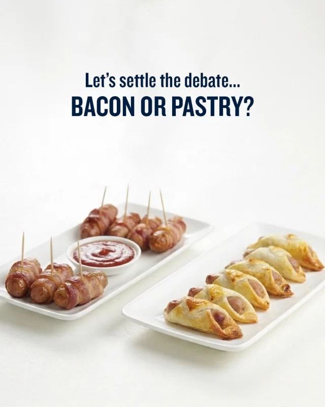 How do you prefer your pigs in blanket? Are you on team bacon or pastry? Let us know in the comments!#pigsinblanket #partyfood #fingerfood #chipolatas #australianbacon