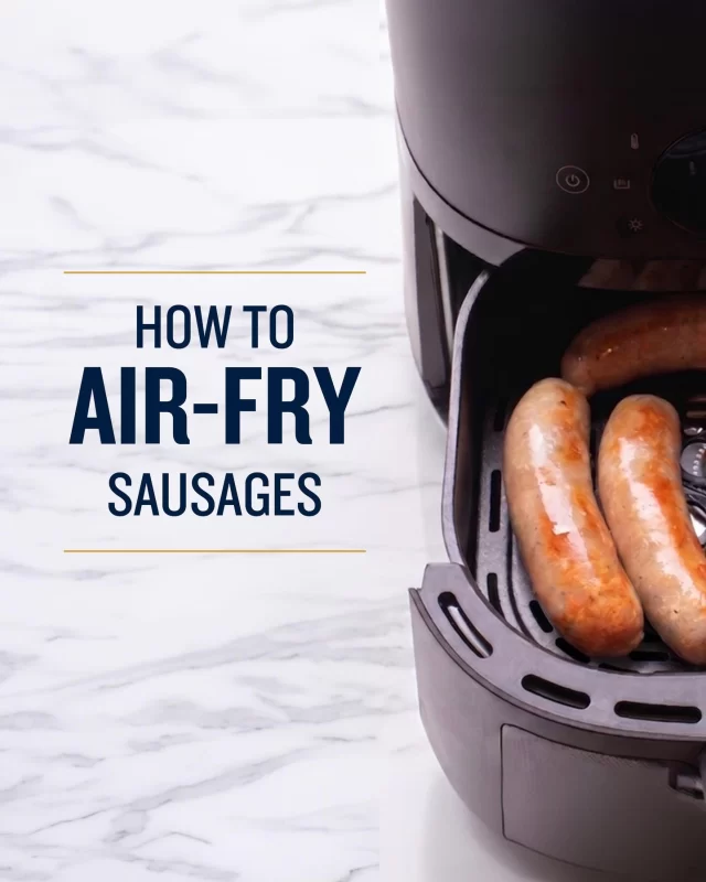 Ever thought about air-frying your sausages? It's a quick and easy way to enjoy your favourites for breakfast, lunch or dinner! We recommend our Thick Cumberland or Angus Beef & Caramelised Onion Sausages 🌭

Swipe to discover the proper way to air-fry your sausages so they come out perfectly 😍

Want to learn how to cook bacon in the air-fryer as well? Check out the blog post via our link in bio.

#airfryer #airfryerrecipes #sausages #beefsausages #porksausages